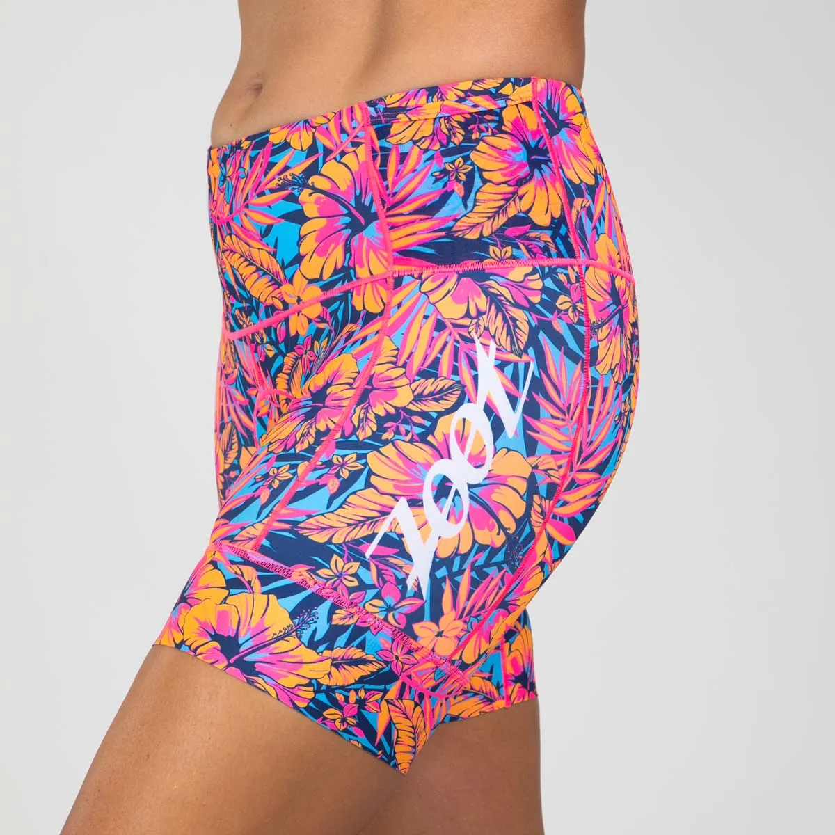 Womens LTD Triathlon 6 Inch Short - Club Aloha