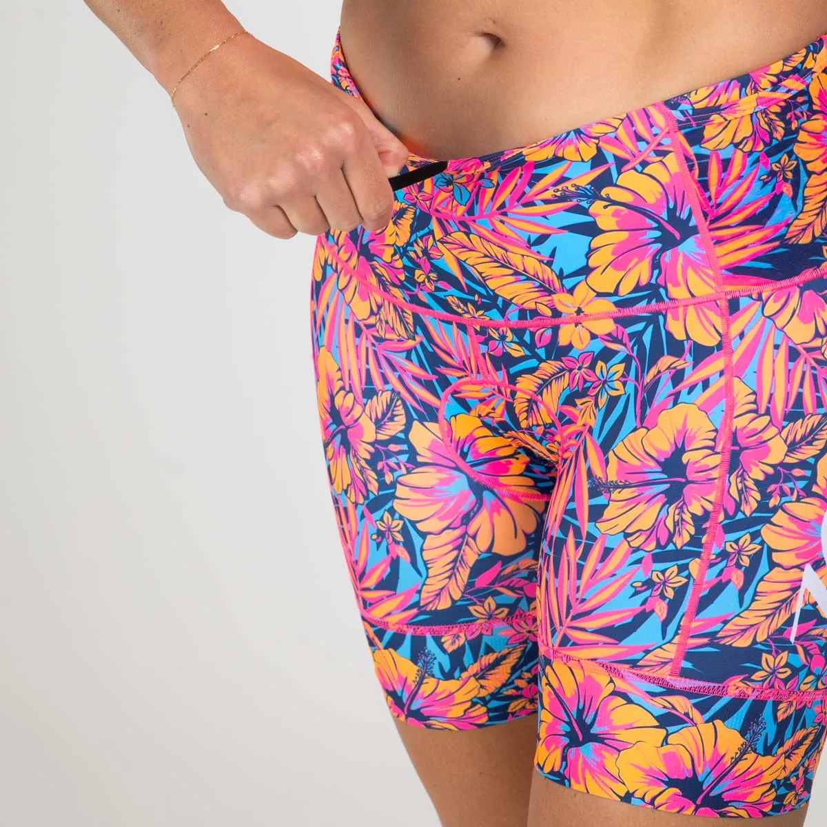 Womens LTD Triathlon 6 Inch Short - Club Aloha