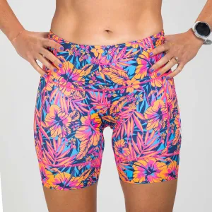 Womens LTD Triathlon 6 Inch Short - Club Aloha