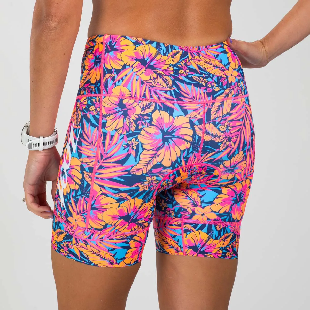 Womens LTD Triathlon 6 Inch Short - Club Aloha