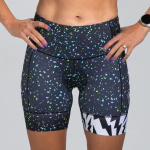 Womens LTD Triathlon 6 Inch Short - Electric