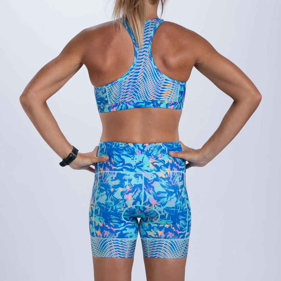 Womens LTD Triathlon 6 Inch Short - Koa Blue