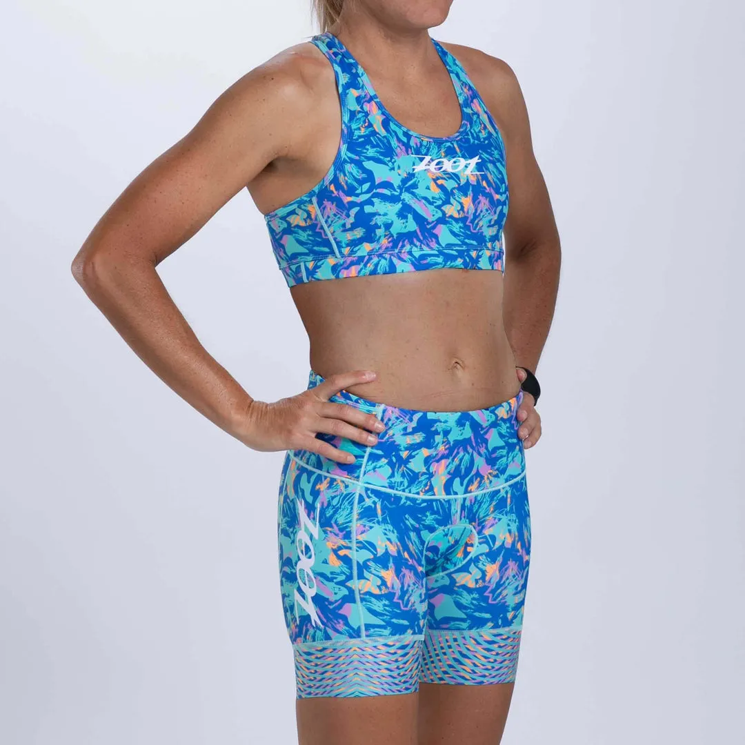 Womens LTD Triathlon 6 Inch Short - Koa Blue