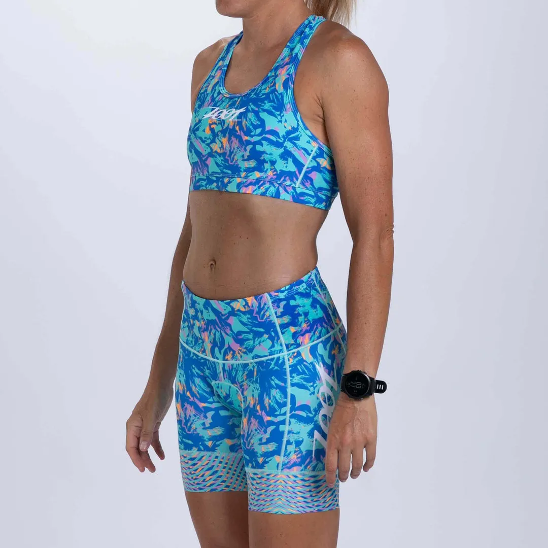 Womens LTD Triathlon 6 Inch Short - Koa Blue