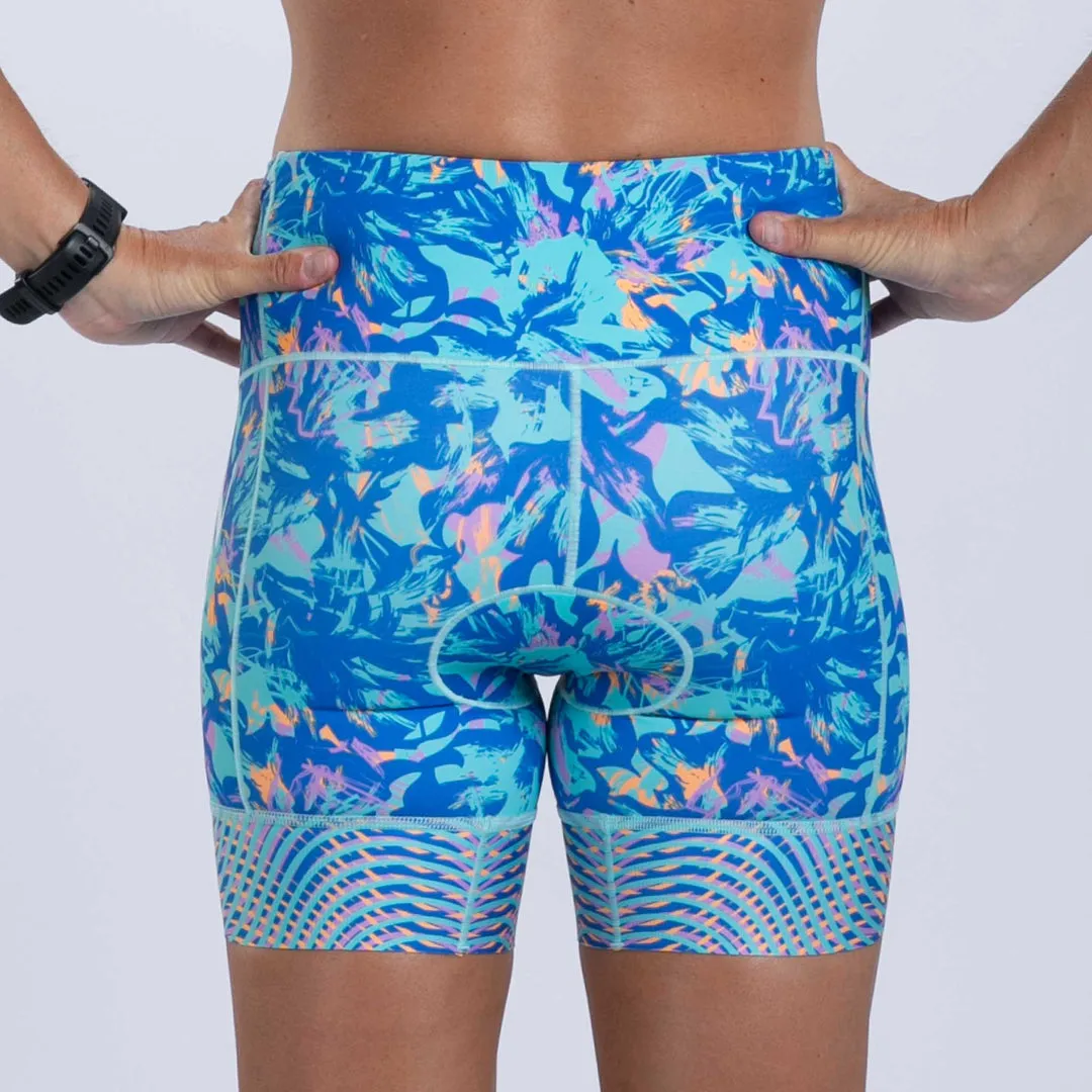 Womens LTD Triathlon 6 Inch Short - Koa Blue