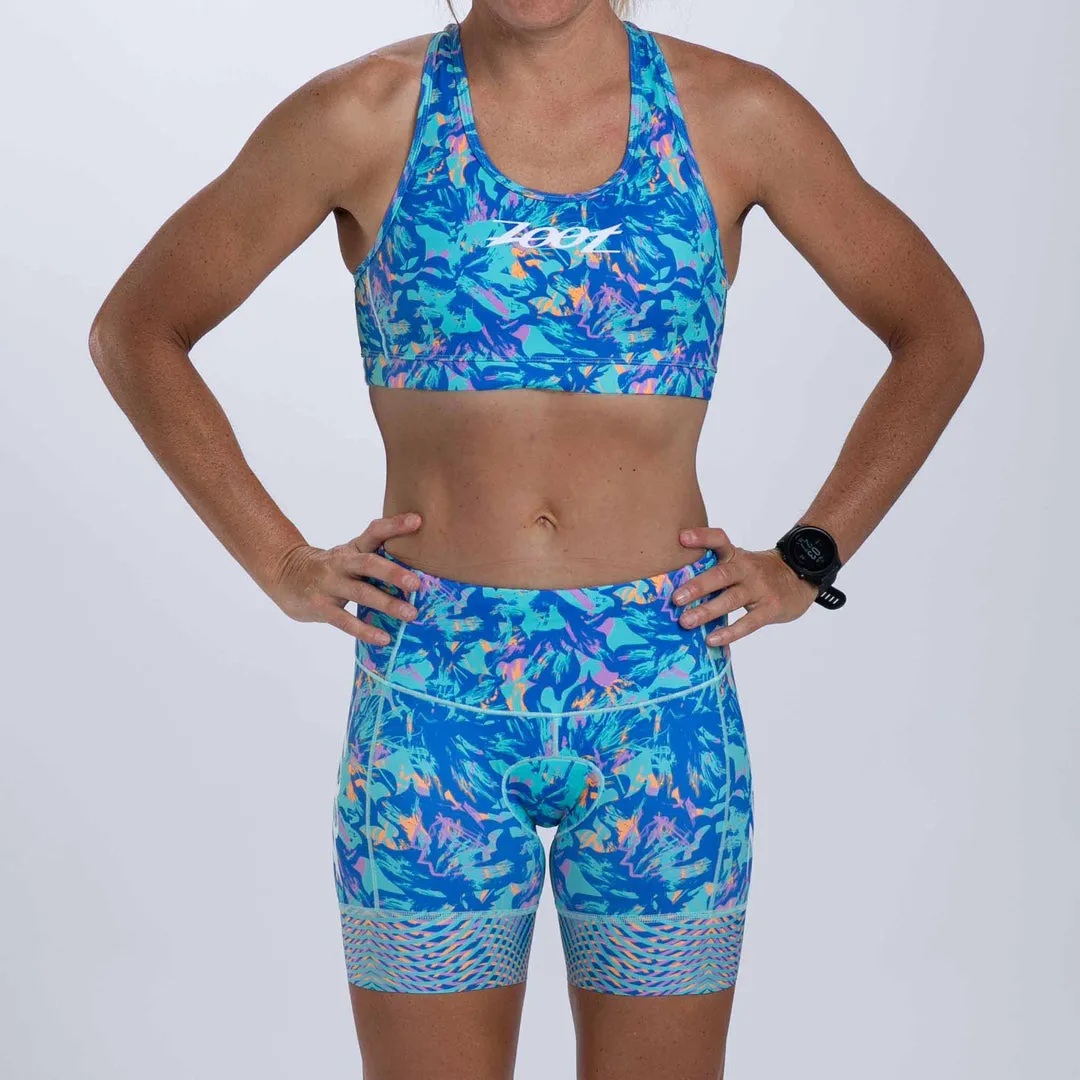 Womens LTD Triathlon 6 Inch Short - Koa Blue