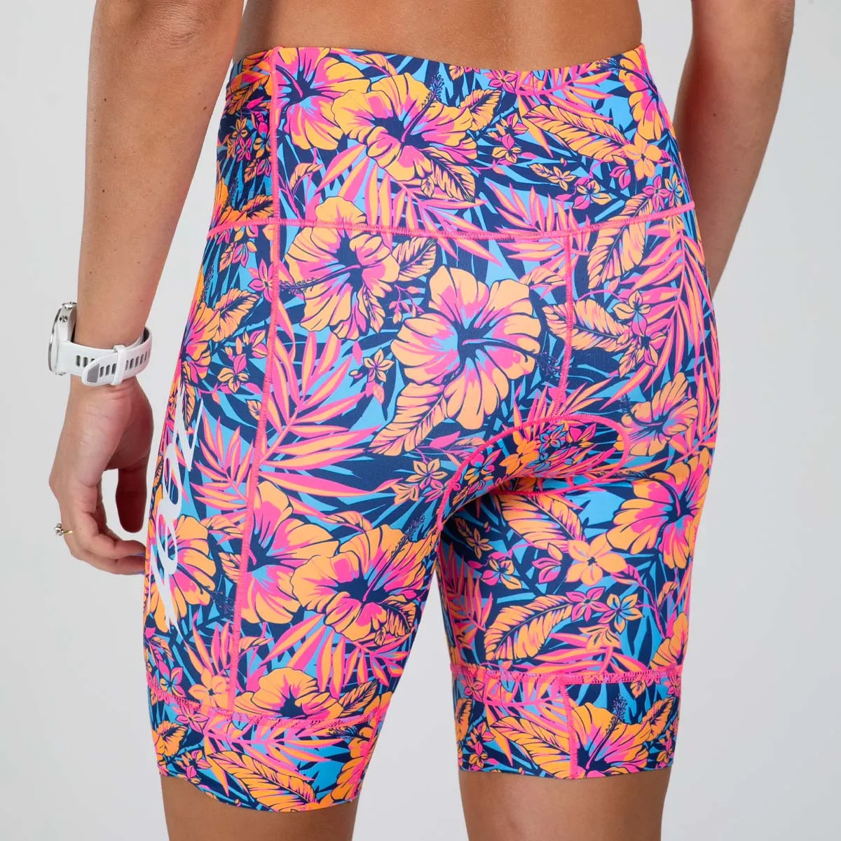 Womens LTD Triathlon 8 Inch Short - Club Aloha