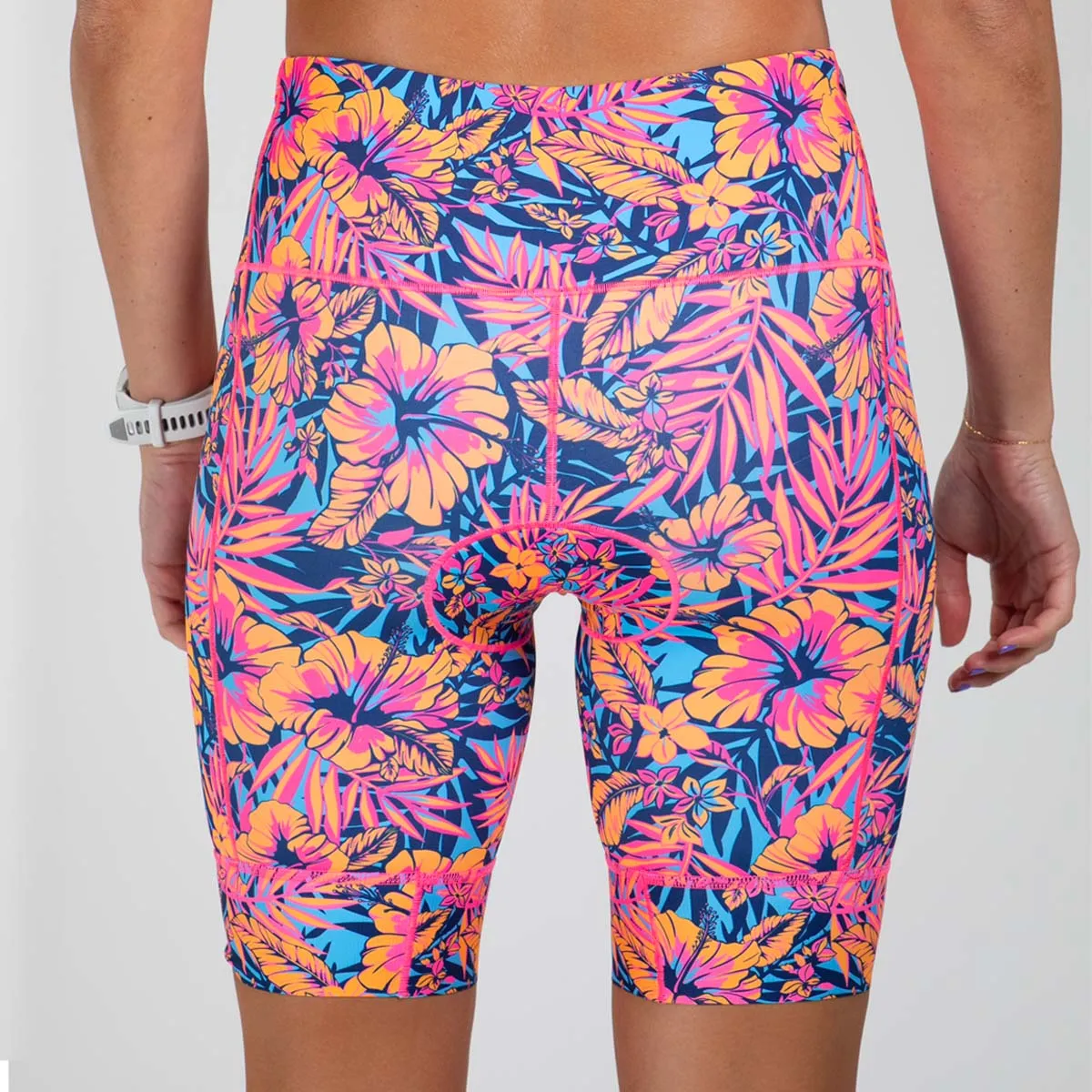 Womens LTD Triathlon 8 Inch Short - Club Aloha