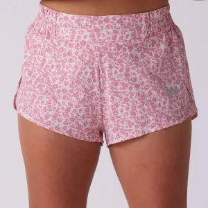 Women's Sprint 1.5" Lined Half Split Short - Leopard