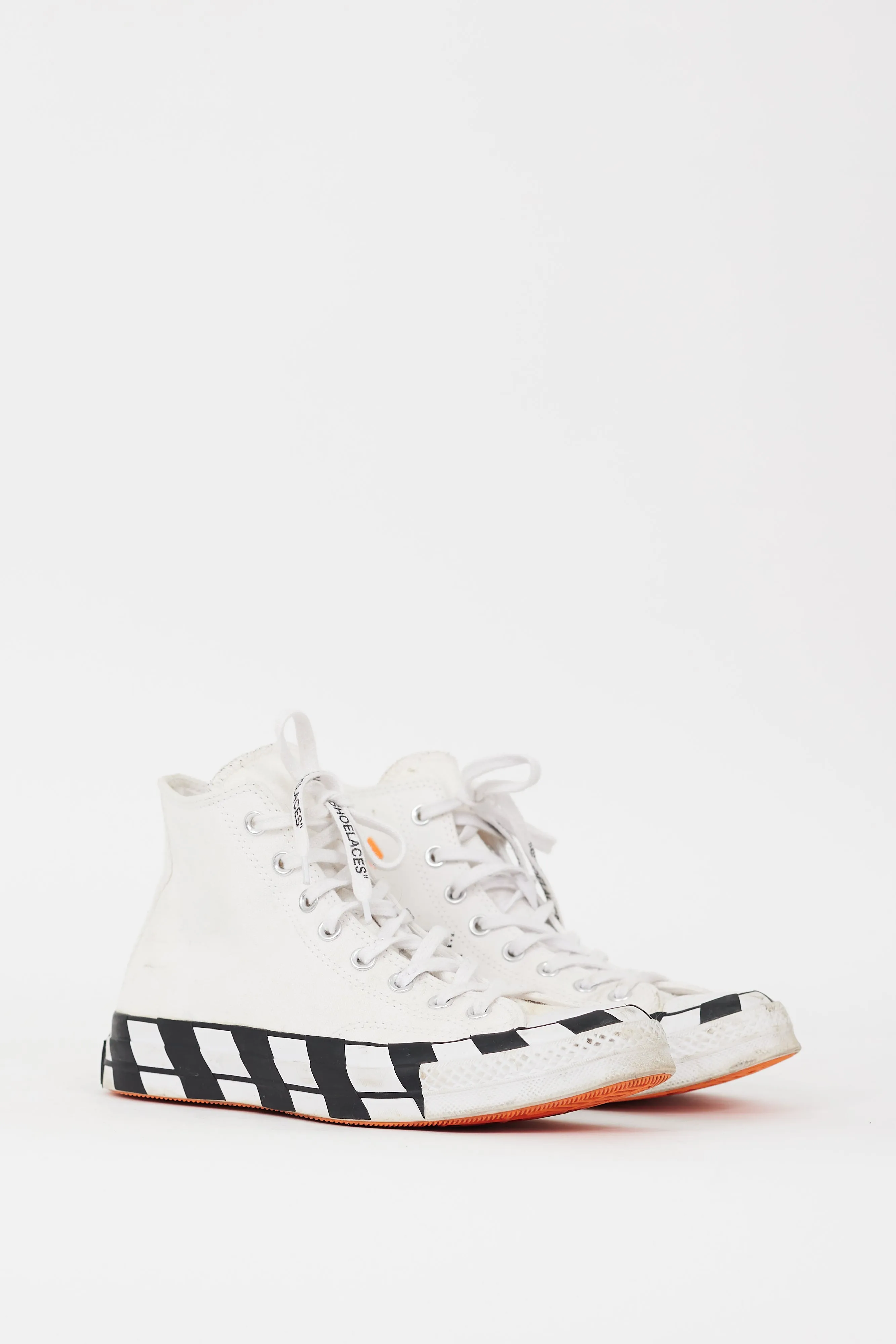 X Converse White & Black Chuck 70 Hi Sneaker